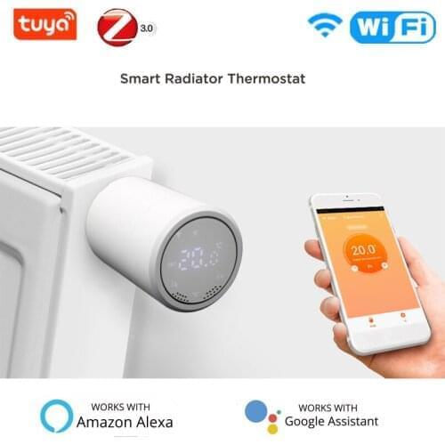 TRV Tuya ZigBee 3.0 Smart Radiator Actuator Temperature Controller Thermostat Programmable Thermostatic Radiator Valve