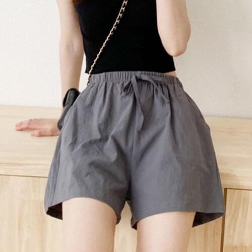 Women Shorts Loose Comfortable Casual Breathable High Waist Plus Size Female Shorts