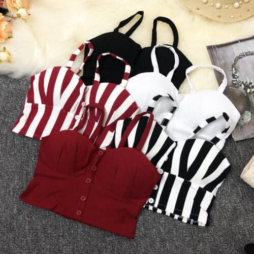 Vest Womens Bra Top Sling Corset Summer Harajuku Jacket Vest Sexy Lady Fashion Crop Corset Tops Halter Tops