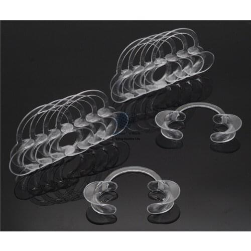 10Pcs Dentist Center C-Type Mouth Opener Cheek Retractor -- Small Size