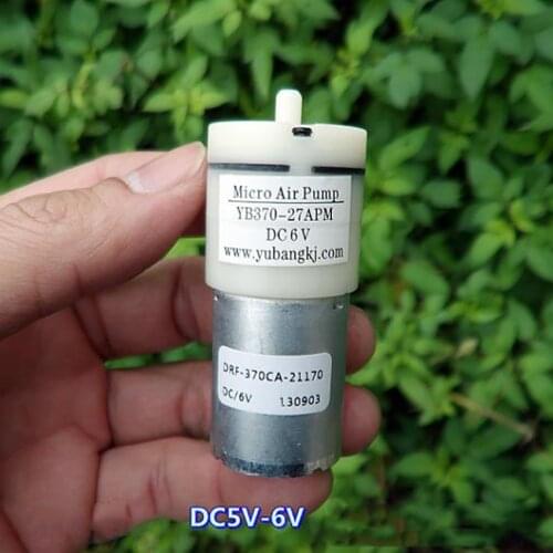 370 Air Pump DC 5V-6V High Pressure Micro Air Pump Aeration Oxygen Pump for Sphygmomanometer & Aquarium Outlet Outer Dia 4.4mm