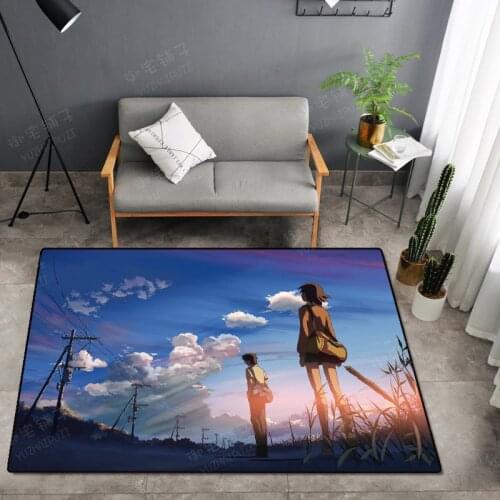 Anime 5 Centimeters per Second Door mat Rug Carpet Floor Bedroom Doormat Non-slip Mat Cartoon Gifts