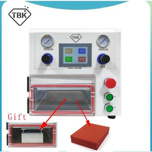 New Arrive 3 In 1 TBK-108p Oca Lamination Machine Vacuum Laminating Machine For Curved And Straight Screen And Pad with Base