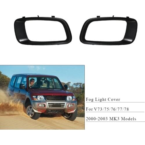 Car Front Fog Lamp Cover Frame for Mitsubishi Pajero Montero 2000 2001 2002 2003 V73 V75 V76 V77 V78 MR388019 MR388020