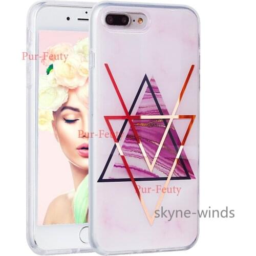 For APPLE iPhone 7 Plus plating phone case fashion lightweight and anti-fall back cover for iPhone 7Plus coque fundas casing