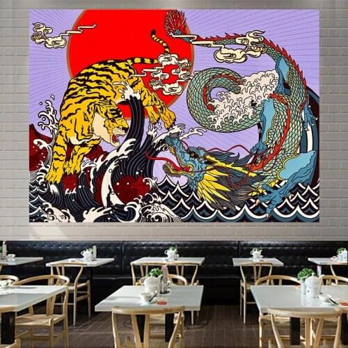 Decorative screens for wall tapestry bedroom background bedspread polyester Japan tablecloth