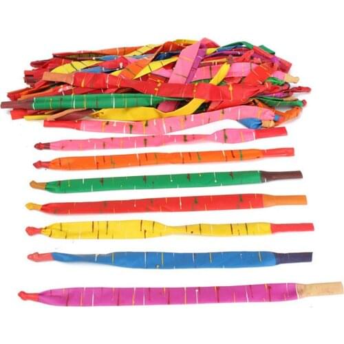 Long Rocket Latex Balloon Wedding Party Theme Decor Flying Whistle Balloons kids Birthday Decorations Classic Toy Color Random