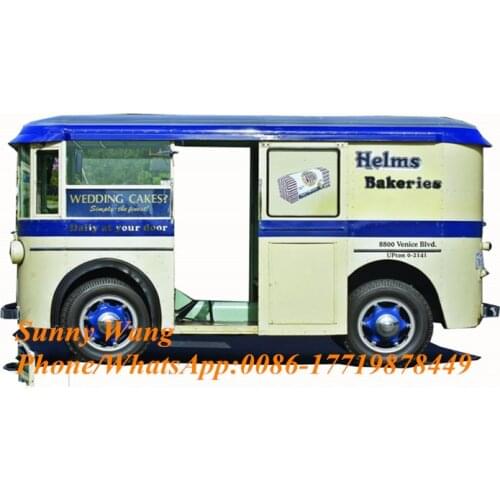 Electric outdoor fast food truck ice cream vending trailer kiosk cart Catering Trailers Mobile Food van