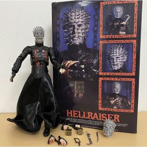 Hellraiser Action Figure NECA He'll Tear Your Soul Apart Ultimate Pinhead Figures Collectable Model Toy Doll Gifts Doll 18cm