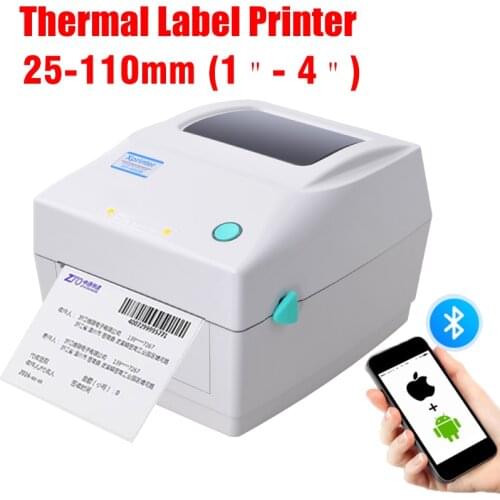 Thermal Shipping Label Printer 4 Inches QR Code Barcode Sticker Printing Machine 25-110mm Bluetooth USB Xprinter XP-460B 152mm/s