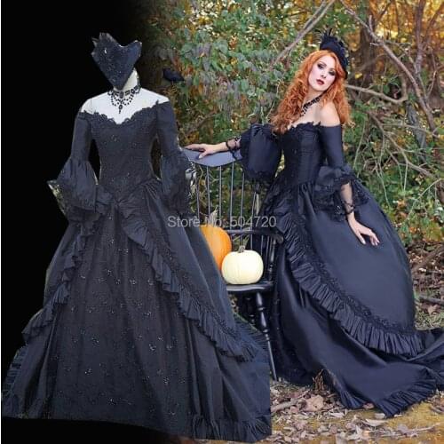 Tailored! 18 Century French Duchess Retro medieval Renaissance Reenactment Theatre Civil war Victorian dress HL-476