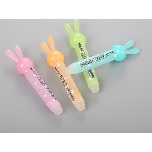 Kawaii Rabbit Eraser For Erasable Pen Cute School Office Supply Stationery Gift