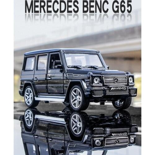 1:32 Mercedes-Benz G65Amg Alloy Car Model Childrens Off-Road Toy Car Sound And Light Pull Back Door Simulation Car Model Gift