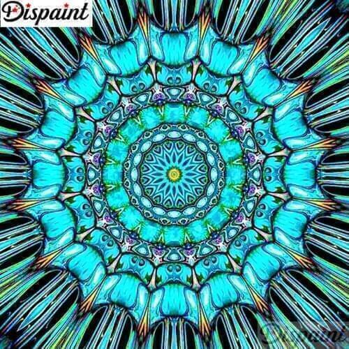 Dispaint Full Square/Round Drill 5D DIY Diamond Painting "Mandala scenery" 3D Embroidery Cross Stitch 5D Home Decor A10894