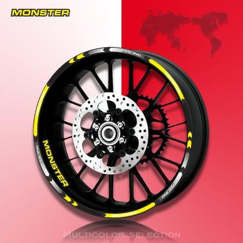 Motorcycle Wheel Sticker Decal Reflective Rim Suitabl For DUCATI MONSTER S2R 800 M400 M600 M620 M750/M750IE M900