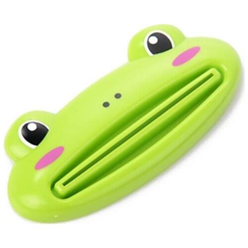 1pcs Cute Animal Easy Toothpaste Dispenser Plastic Tooth Paste Tube Squeezer Toothpaste Rolling Holder For Home Bathroom