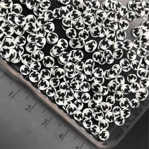60g Halloween Black Cat Polymerclay,Soft Clay Sprinkles For Kid Diy/Craft Diy Making/Nail Art/Scrapbook Decoration/Craft Filler