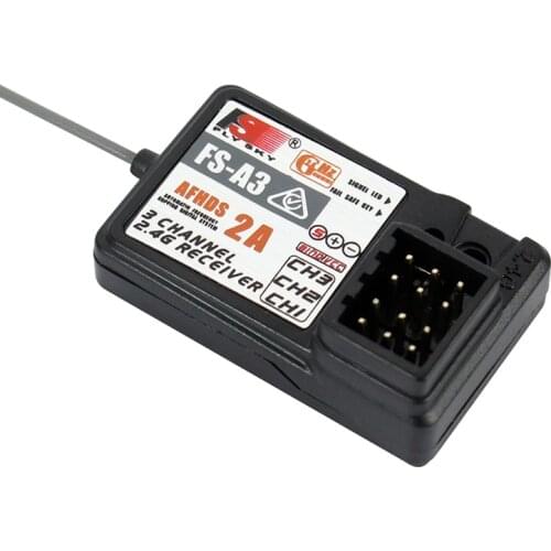 Flysky FS-A3 3 Channel 3CH Receiver Compatible for Fly Sky Transmitter Remote Controller GT2E GT2G GT2F RC Car Boat Accessory