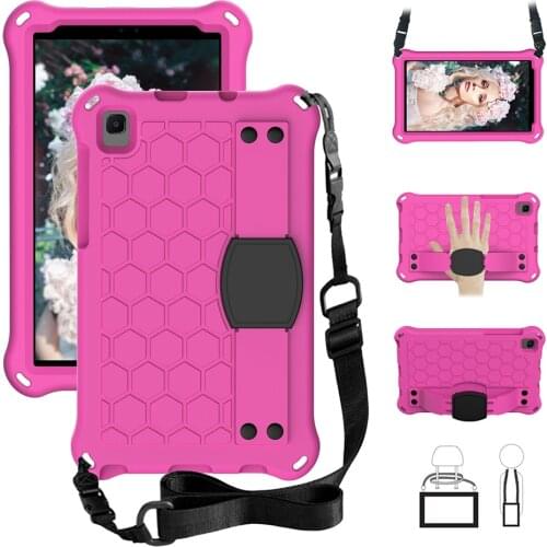 EVA Handle Cover for Samsung Galaxy Tab A7 Lite Shockproof Case T220 T225 Durable Kids Cover with Shoulder Strap+Pen