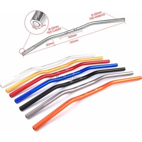 22mm Motorcycle CNC Aluminum Alloy Handlebar 7/8'' Steering Wheel Motocross Handle Bar For pit bike tmax 530 pcx cb500x mt07 fz6