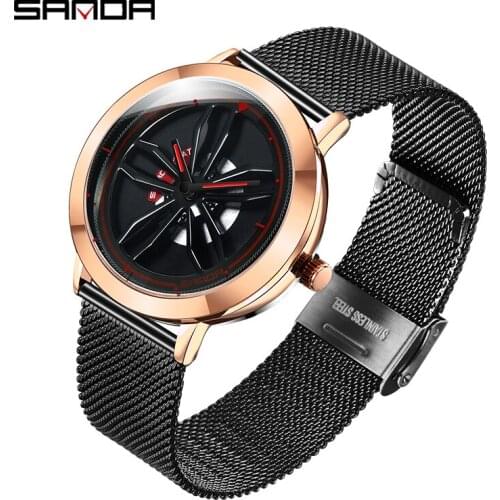 SANDA mens high-end new fashion quartz watch man watch orologio uomo reloj hombre часы reloj relogio masculino watch reloj mujer