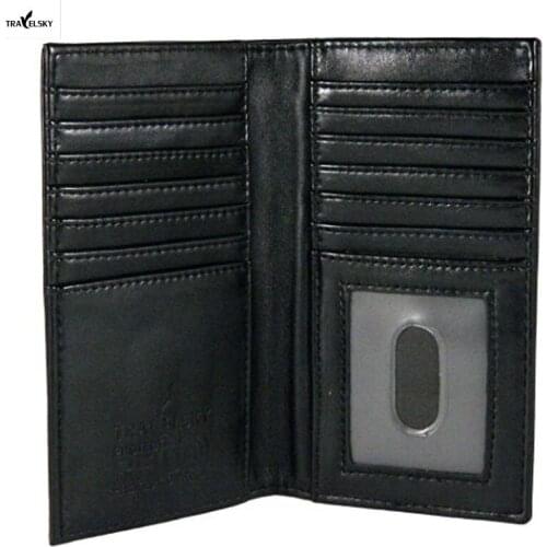 TRAVELSKY Delux Credit card holder with RFID Blocking 16 card slots and Lightweight to fit in pocket 1pcs free shipping 13620