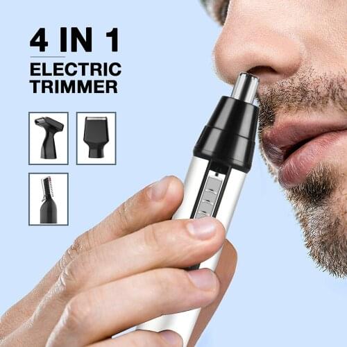 4 In 1 Electric Nose And Ear Trimmer For Men Clipper Hair Removal Beard Eyebrow Trimmers Shaving Cutting Machine Home Use Device