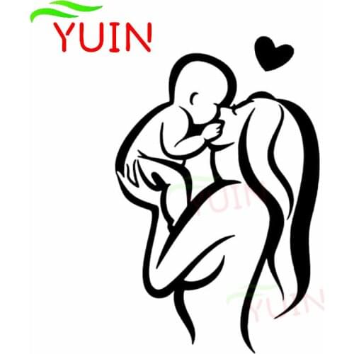 Baby On Board Mom Fun Lovely Car Sticker Fashion Style PVC Body Window Decoration Accessories Motorcycle Waterproof Decal