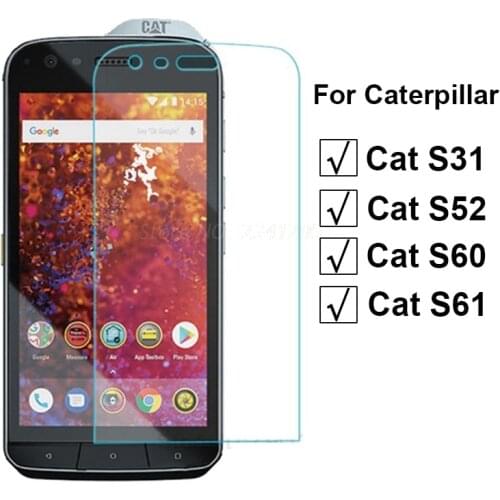 Tempered Glass For Caterpillar Cat S60 S52 Screen Protector Glass On The For Cat S62 S61 S31 Protective Phone Film Glass Cover