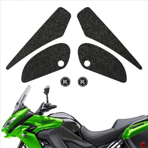 Motorcycle tank grip fuel tank traction pad side knee grip protector KSHARPSKIN for KAWASAKI 15-18 VERSYS 1000 LT