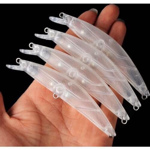 10pcs 9.25CM 5.70G Blank Crankbait Vib Minnow wobbler Unpainted Hard Bait Fishing Lure Bodies Tackle Hard Fishing Lures