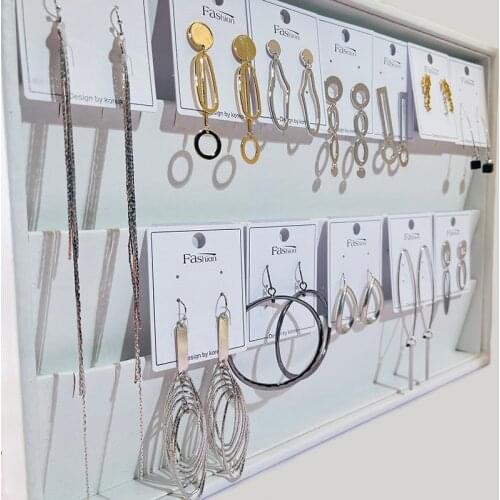 20Pairs/Lot Cheap Wholesale Geometrical Pattern Alloy Circles Drop Earrings Women Jewelry Tassel Accessories