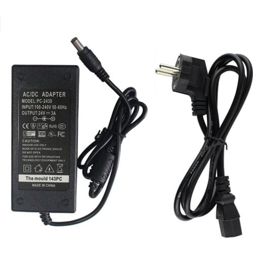 AC/DC Adapter for Dymo 310 315 320 330 400 450 450 LabelWriter Turbo Printer 24V,2A-3A,US plug OR European plug