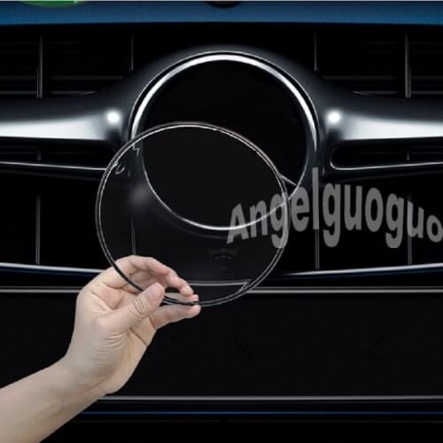 Acrylic Car Front logo Protective Dust cover for Mercedes Benz C class W205 2015-2019/E class W213 2016-2019