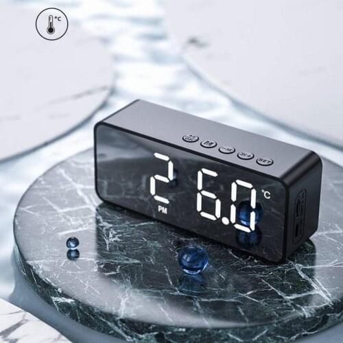 G50 Wireless Bluetooth-compatible Speaker Mini Portable Dual Alarm Clock Sound With FM Radio And TF Card Playback Supportive