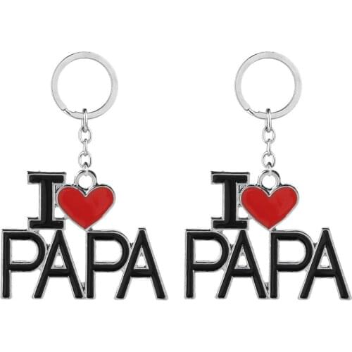Keychain Kont with Alloy Letters Shape Casual Durable Fashion Elegant Gifts Series for Father Festive & Party Supplies LBS