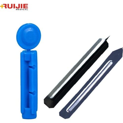 Hot Sell Medical Device Lab Disposable Sterile Stainless Steel Blood Lancet