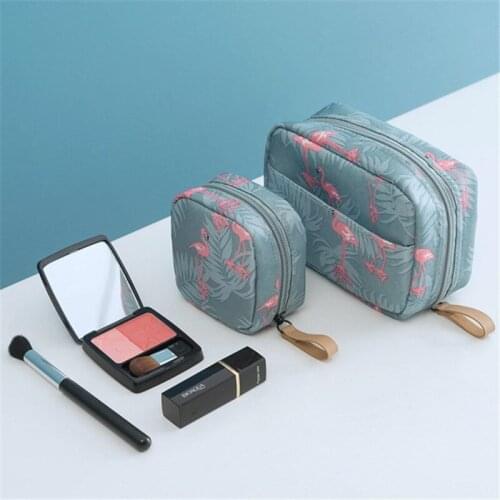 2pcs/set Mini Portable Waterproof Makeup Bag Korean Simple Women Carry On Makeup Mouth Red Envelope