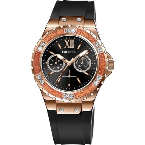 SKONE Sport Wrist Watch Luxury Valentine Gift Unisex Silicone Rubber Jelly Gel Quartz Analog Wristwatches Relogio Ladies