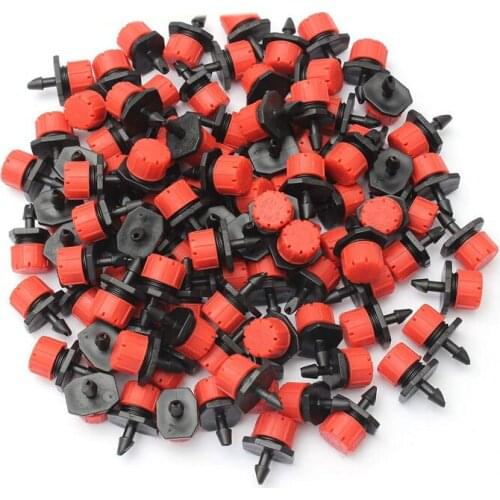 8 Hole Adjustable Dripper Flow Control Sprinkler Drip Irrigation Scattering Nozzle Auto Spray Fitting Watering Kit Dripper