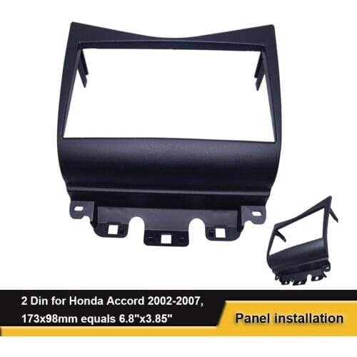 2DIN Car Styling Radio Fascia For Honda Accord 2002-2007 DVD Panel Dash Mounting Installation Trim Kit Face Frame Fasica