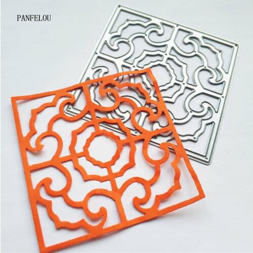 PANFELOU The pattern window metal craft paper die cutting dies Scrapbooking/DIY Easter wedding Embossing mould cards