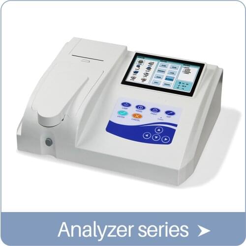 Semi-automatic Blood Biochemistry Analyzer Glucose Body Fluid CONTEC BC300 Touch Screen, Printer