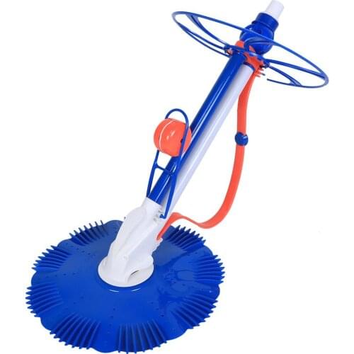 Portable Automatic Swimming Pool Vacuum Cleaner Sweeper Powerful Suction for Removing Pool Debris Cleans Floors Walls Steps