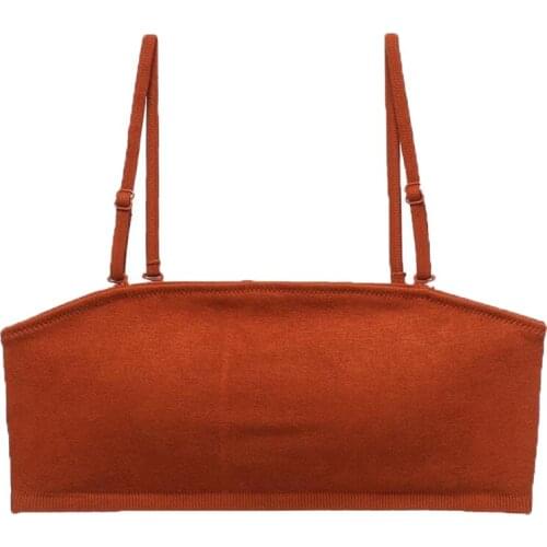 Sexy Tube Top Beauty Back Cross Underwear Adjustable Shoulder Strap Women Bra Female Tube Tops