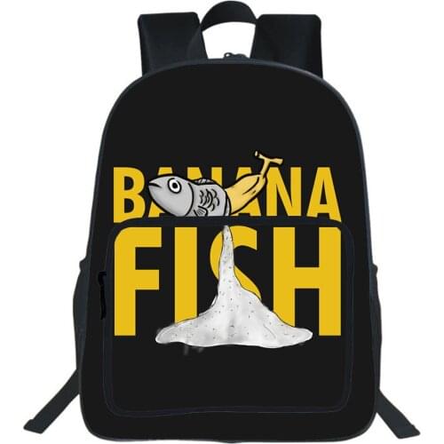 Banana Fish School Bag Boy Girl Bag Women Bag High Quality Anime Cosplay Bookbag Men Fashion Double Zipper Rucksack Teen Mochila