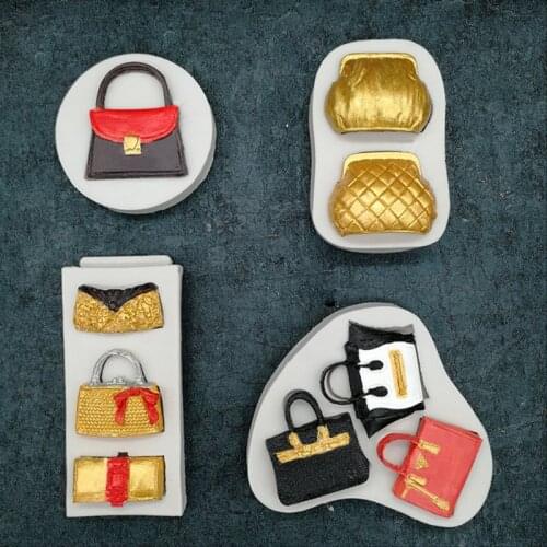 Various Bag Handbag Silicone Mold Fondant Mould Cake Decorating Tool Chocolate, Gumpastes Mold, Sugarcraft ,Kitchen Gadgets
