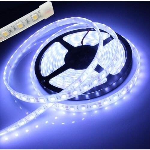 Led strip light 5050 silicon tube waterproof ip67 dc 12V 300led 5m RGB white warm white red blue green 3000k 6500k tape rope
