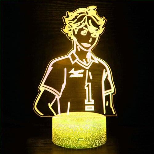 Haikyuu ToRU OIKAWA Led night light 3D animation lamp Haikyuu Led lamp bedroom table decoration decoration children table lamp
