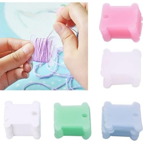 Embroidery Thread holder Floss Craft Bobbin Cross Stitch Storage Holder Plastic Sewing Thread Board Card Thread Organizer